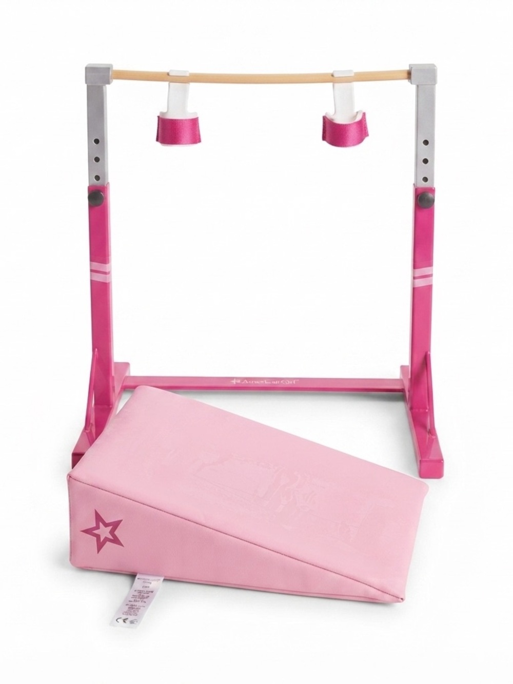 🤸♂️ American Girl McKenna Gymnastics Bar, Grips & Mat - Pink - Preowned
